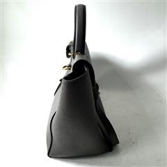 Celine Micro Belt Bag Gray Leather Handbag Shoulder Crossbody